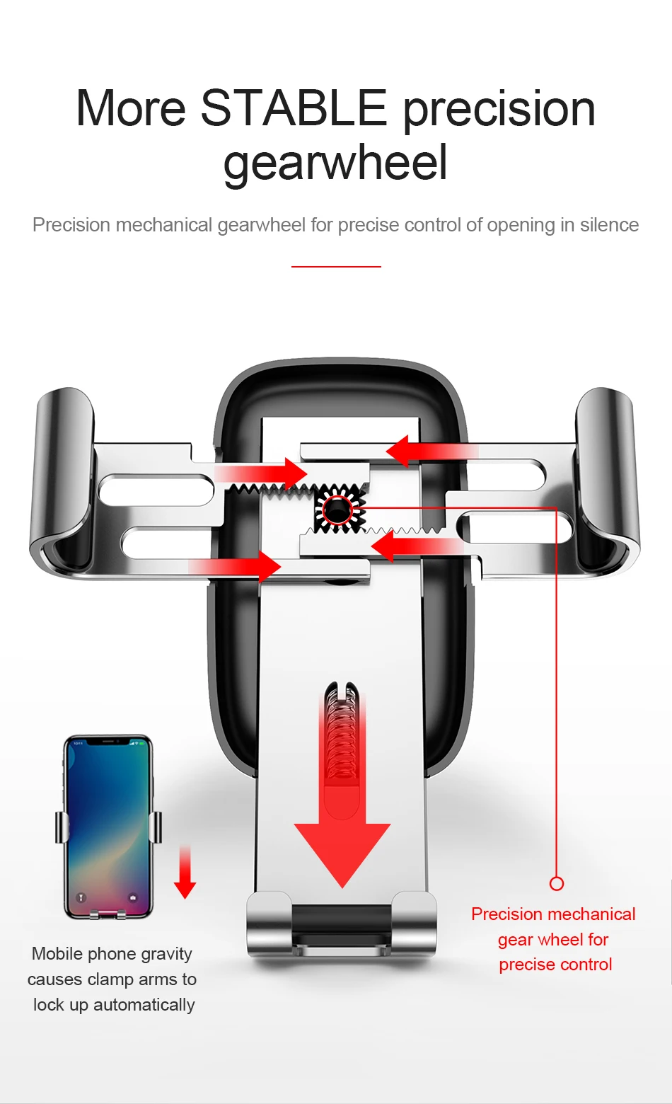 mobile phone stands for vehicle Baseus Giá Đỡ Điện Thoại Ô Tô Xoay 360 Độ Không Khí Thông Hơi Gắn Đa Năng Lực Hấp Dẫn Điện Thoại Di Động Cho iPhone Trên Xe Ô Tô phone stand for bike