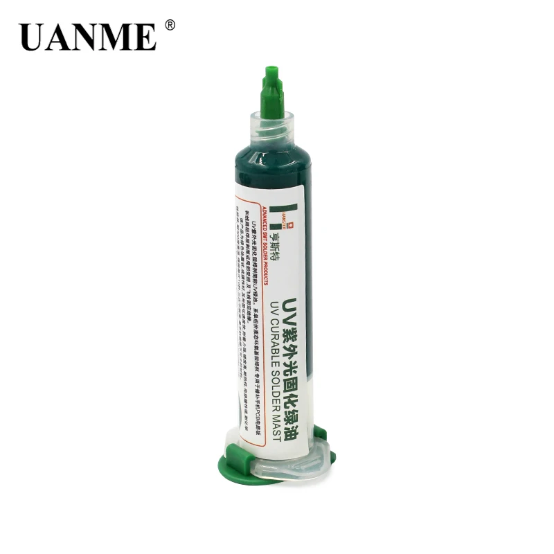 UANME-mástil de soldadura curado UV, 10cc, protección de placa de circuito PCB de teléfono móvil, pintura, línea de moscas, aceite de soldadura