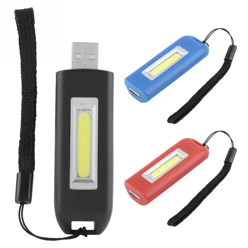 Mini USB Rechargeable Keychain Flashlight linterna Camping Light