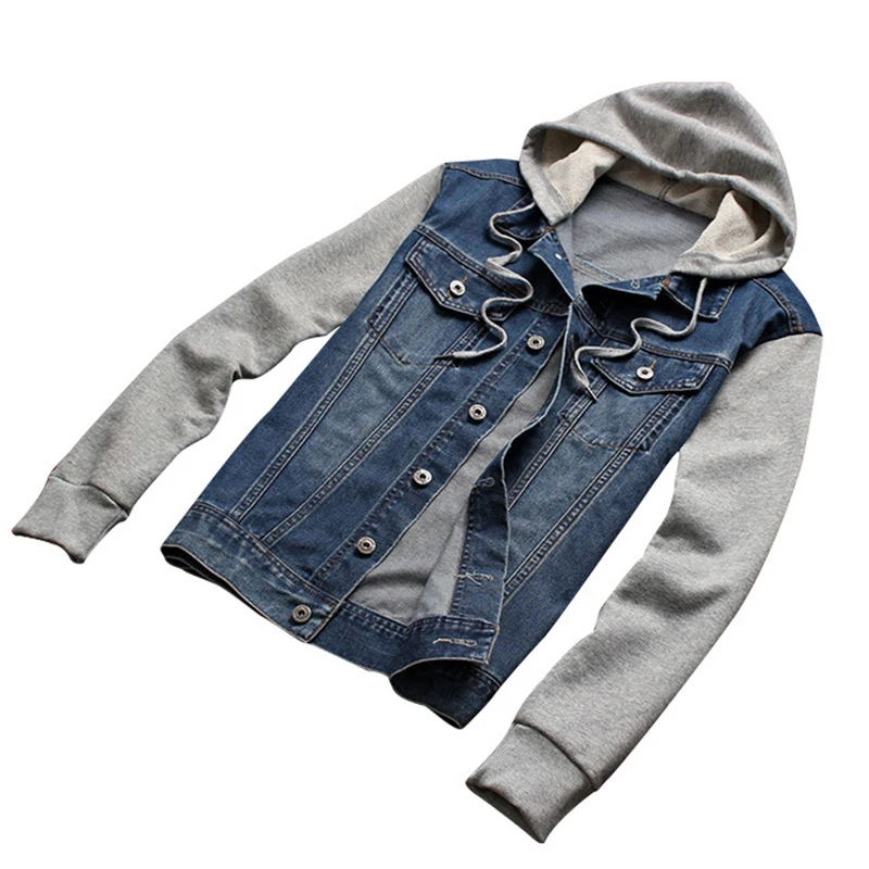 2019 Denim Men Hooded Sportswear Outdoors Casual Fashion Jeans Jackets Hoodies Cowboy Mens Jacket and Coat Plus Size 2019 Denim Men Hooded Sportswear Outdoors Casual Fashion Jeans Jackets Hoodies Cowboy Mens Jacket and Coat Plus Size