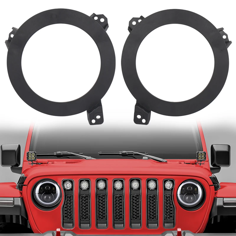 JL кронштейн фары ABS материал подходит для всех 7 дюймов Jeep фар для- Jeep Wrangler JL