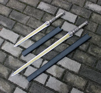

Chinese KungFu Sword 1095 Manganese Steel Double Edge Sharp Han Tang Dao Jian