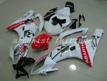 

New ABS plastic fairings set Fit for Yamaha Fairings YZFR6 2006 2007 bodywork fairing kit YZF R6 06 07 set custom white red cool