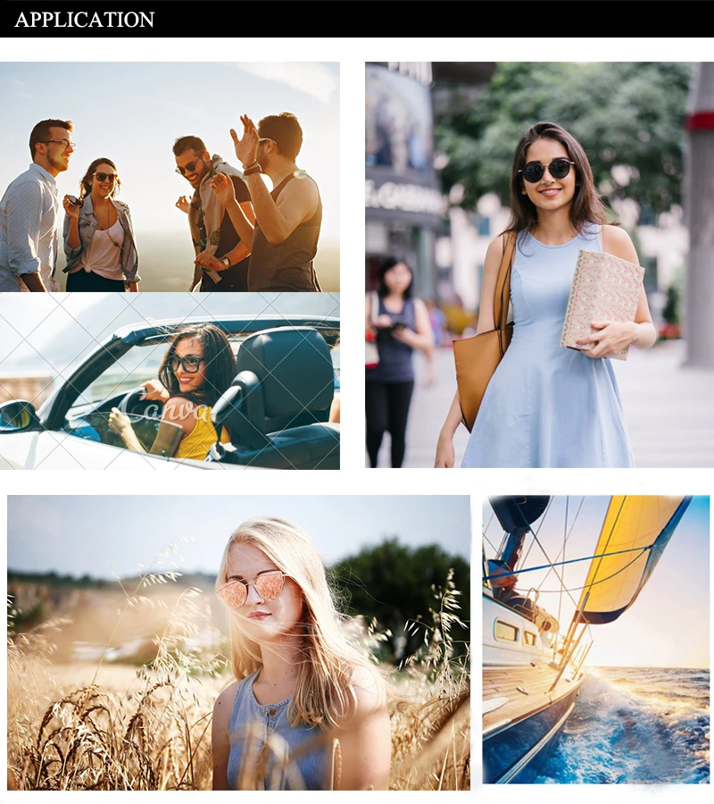 6 retro new popular street style sun glasses