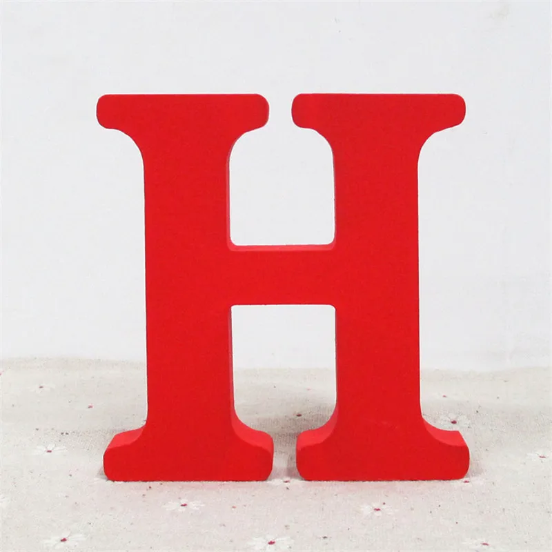 1 шт. 10X10 см красное деревянное художественное ремесло отдельно стоящее Свадебное Сердце домашний декор Английский алфавит слово персонализированное имя дизайн