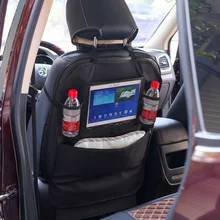 Заднее сиденье автомобиля хранения/протектор Анти kick коврик использовать для ребенка Дети Путешествия 2 в 1 кожаный заднее сиденье Органайзер с держателем