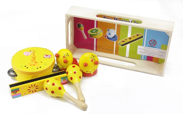 baby wooden music set