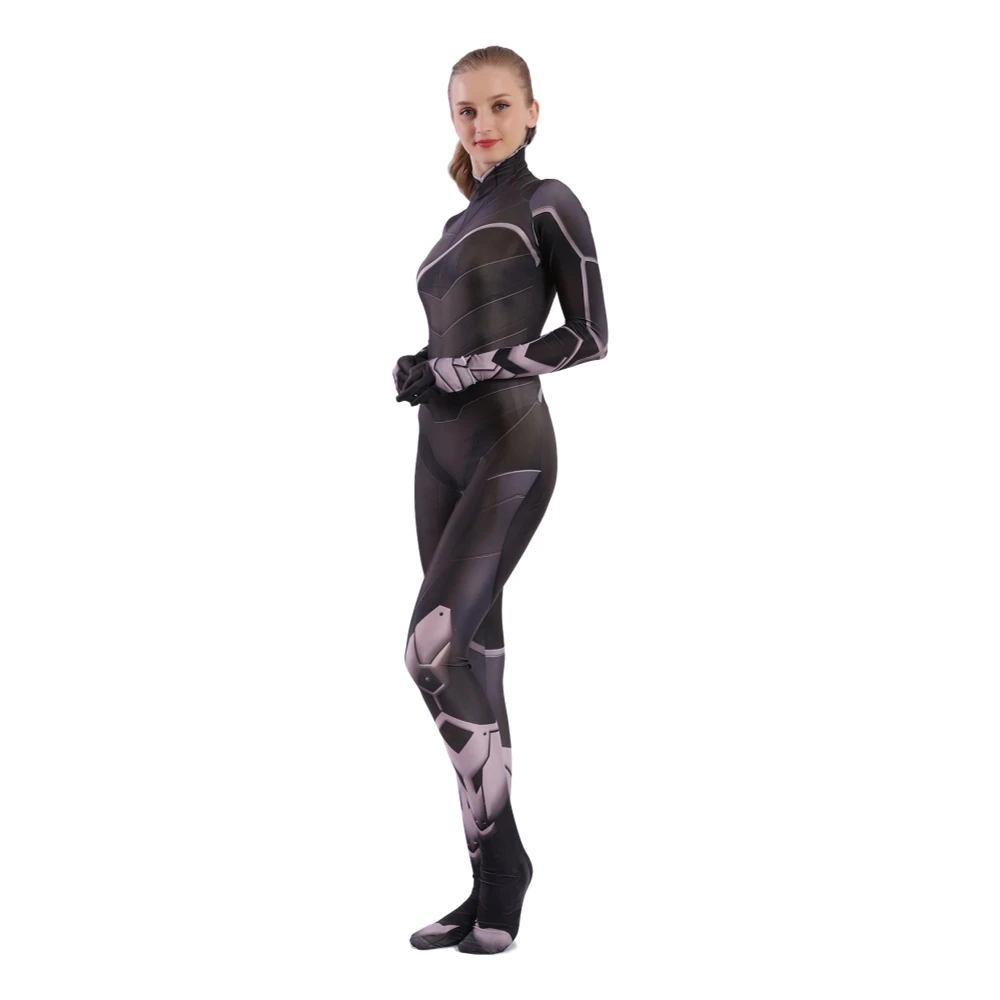 Spider Man Remake Black Cat Cosplay Costume Supergirl Jumpsuit