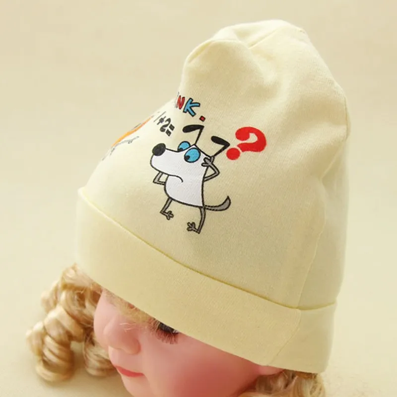 New Baby Hats Boys Girls Cotton Caps Photography Props Dog Prints Hat Spring Autumn Newborn Cap Baby Accessories Free Shipping (4)