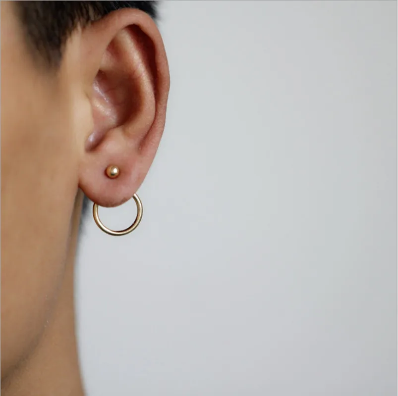 

Personality Super Circles StudsEarrings For Women Fashion Gold Silver color Jewelry Bijoux Trendy Statement Earrings