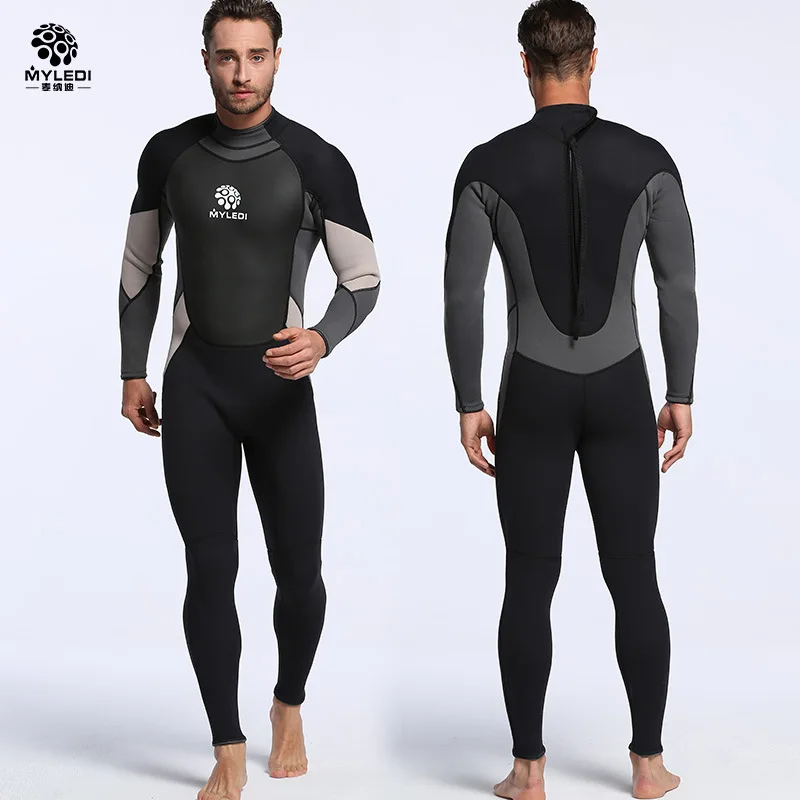 

Men's Spearfishing Wetsuit 3MM Neoprene SCR Superelastic Diving Suit Waterproof Warm Professional Surfing Wetsuits Full Suit