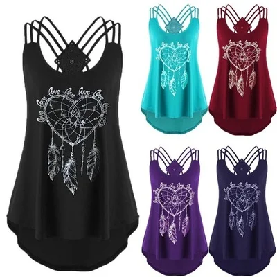 

Summer ladies shirt vest T-shirt 2019 new girl O-neck lace sexy gulu printed lace shirt ladies vest streetwear S-2XL