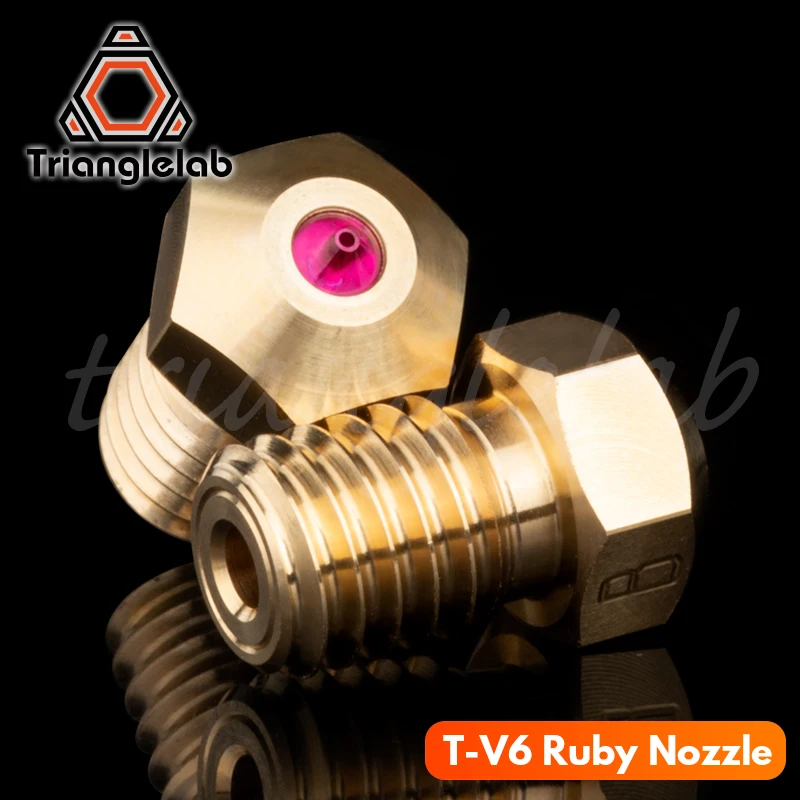 Compatível com Petg Milímetros para E3d Trianglelab Alta Temperatura Rubi Hotend Bico 1.75 v6 Abs Peek Pei Nylon Etc Bocal Ruby T-v6 - Imagem 2