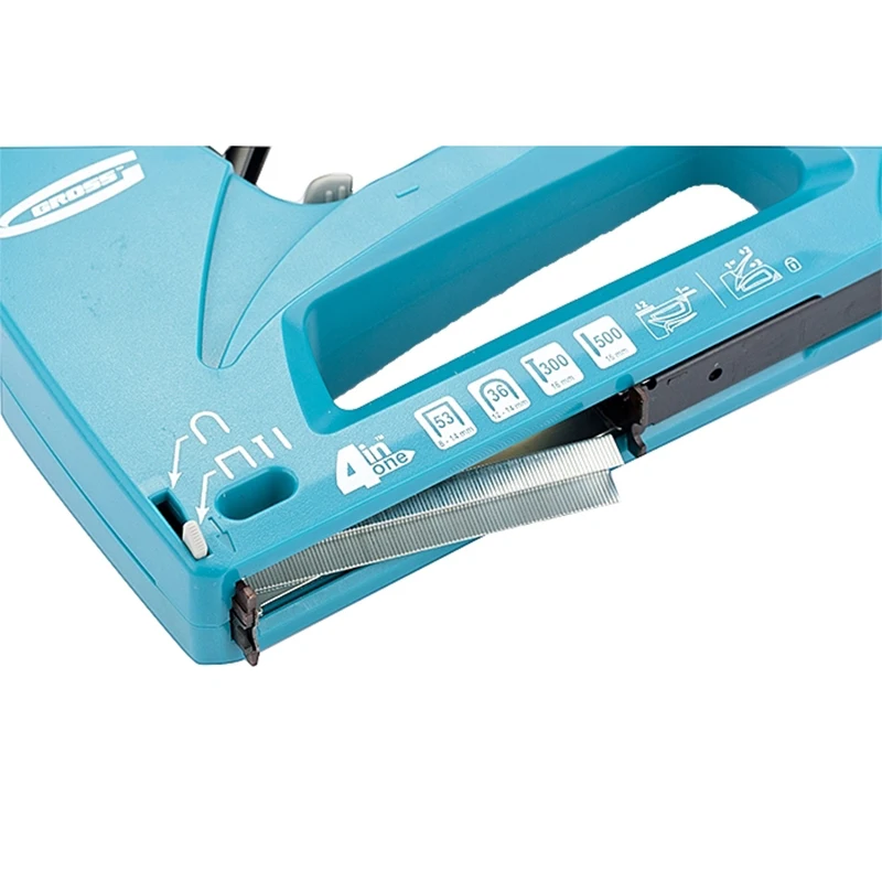 Степлер механический GROSS 41005 (Тип скобы 36/53/300/500, ширина скобы 8-14 мм, регулировка силы удара)