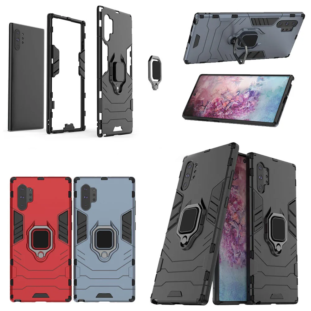KISSCASE Magnetic Ring Armor Case For Samsung S9 S8 Plus Note10 9 10Pro Metal Bumper Shockproof A50 A30 J6 2018 |