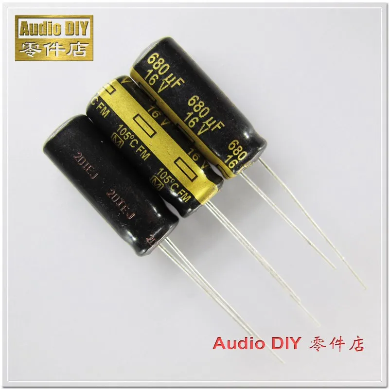20PCS/100PCS FM Series 680uF 16V 16v680uf ultra low internal resistance capacitor | Электронные компоненты и