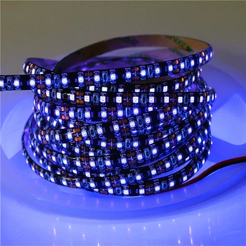 

100% High Quality 5m/roll DC 12V UV LED Strip light 3528 5050 2835 SMD 60 120leds/m Not-waterproof / Wterproof Diode Ribbon Lamp