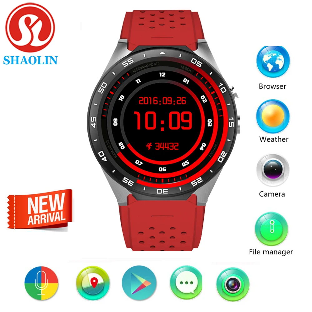 Prix pour SHAOLIN Smart Montres 3G WIFI GPS Smart Watch Android 5.1 OS MTK6580 2.0MP Caméra Smartwatch pour Apple Téléphone Intelligent Électronique Prix pour SHAOLIN Smart Montres 3G WIFI GPS Smart Watch Android 5.1 OS MTK6580 2.0MP Caméra Smartwatch pour Apple Téléphone Intelligent Électronique
