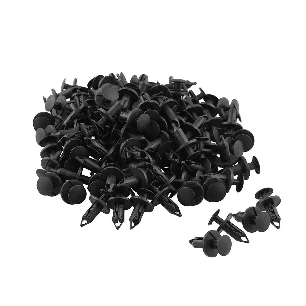

120pcs 8mm Car Fastener Push Clips Hole Plastic Rivets Fastener Push Clips Clip for Car Auto Fender