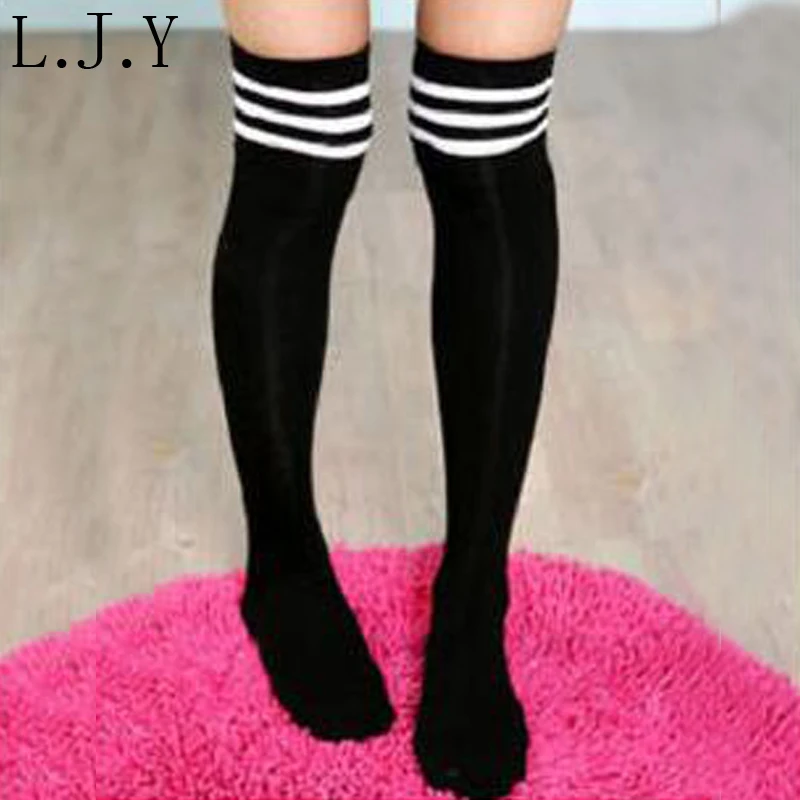 Womens Girls Striped Stocking Kawaii Over The Knee Socks Sexy Womens Girls Striped Stocking kawaii Over The Knee Socks Sexy Winter Compression Stockings Plus Size Long Socks-in Stockings from Women's Clothing ... - Womens Girls Striped Stocking Kawaii Over The Knee Socks Sexy
