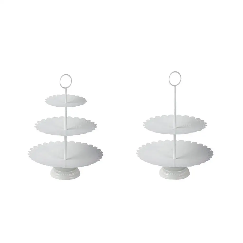 3 & 2 Tier Stacked Cake Stand Afternoon Tea Wedding Plates Fruit Cake Food Display Stand Party Tableware