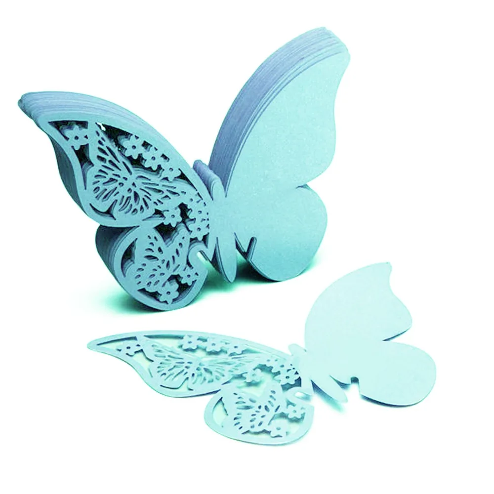 

50Pcs Butterfly Place Card Cup Paper Laser Wedding Party Seating Table Cup Place Card Favor Event Decoration Supplies
