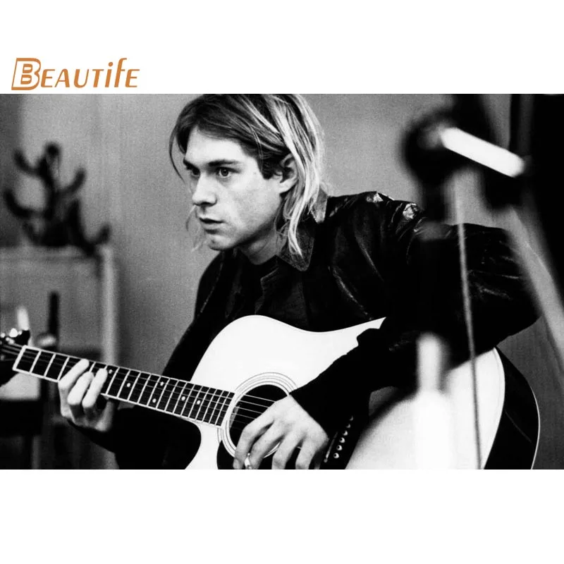 Новое поступление kurt cobain плакат ткань Шелковый украшения дома настенный