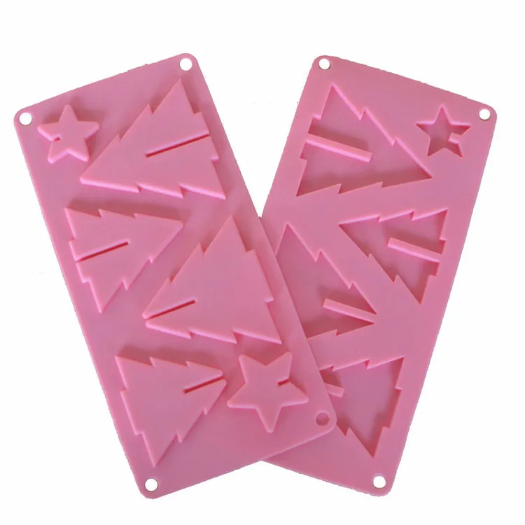 

UNIHOME New 3D Christmas Tree Shape Chocolate Cake Silicone Mold Cake Decoration Tools Bakeware