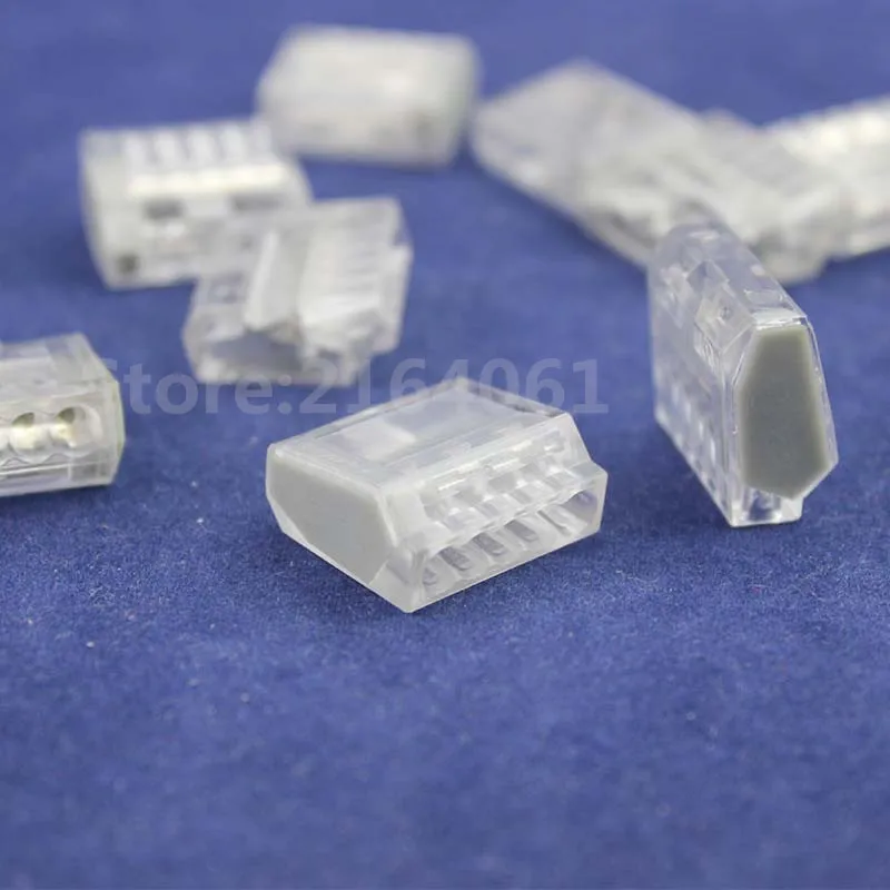 20pcs 273 255 Push Wire Connector For Junction Box 5 Pin