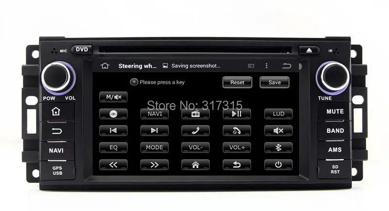 Sale Android 4.4 Car DVD Player for Jeep Commander Compass Grand Cherokee Wrangler with GPS Navigation Radio BT TV CD USB AUX WIFI 2