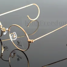 42 мм винтажные круглые золотые оправы очков очки Rx able 727