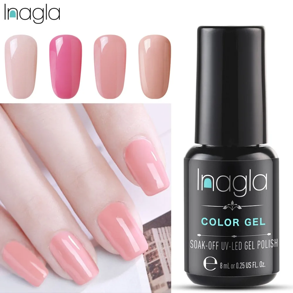 

Inagla Long Last Soak Off Starry Gel UV LED Glitter Lacquer Polish Manicure 79 Color Super shining Gel Nail Polishes