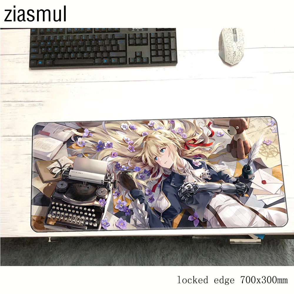 Violet Evergarden коврик для мыши 700x300x3 мм коврик для мыши notbook компьютерный коврик для мыши подарки игровой коврик для мыши геймера для ноутбука коврики для мыши