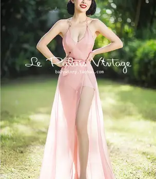 

Spaghetti Strap Dress Mori Girl Summer 2019 New Sexy Retro 50s60s Temperament Long Hepburn Slim Fairy Party Dresses