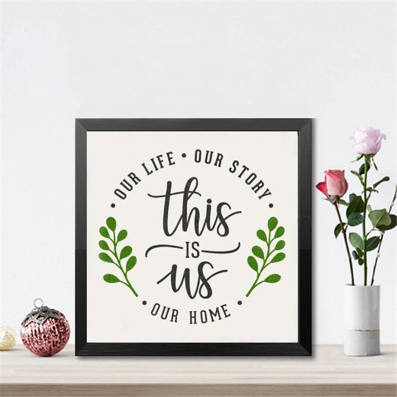 this is us our story love print picture WALL ART UNFRAMED TYPOGRAPHY A4 