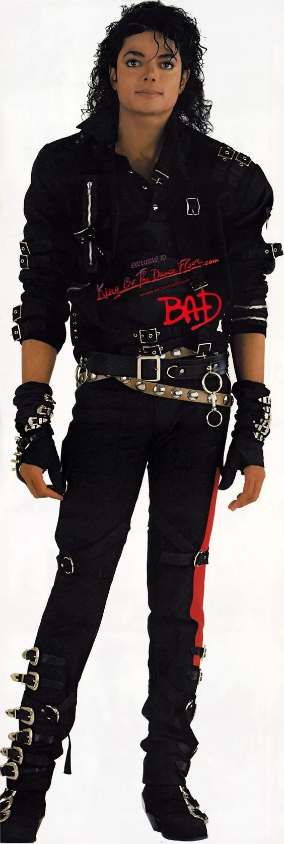 Tribute for Michael Jackson Black Cotton Elastic Slim BAD Jacket Costume Clothing for Man Adore Stars Impersonator