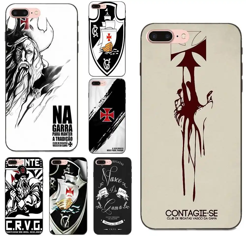 Soft Tpu Case Clube De Regatas Vasco Da Gama For Apple Iphone 4 4s 5 5s Se 6 6s 7 8 Plus X Xs Max Xr Half Wrapped Cases Aliexpress