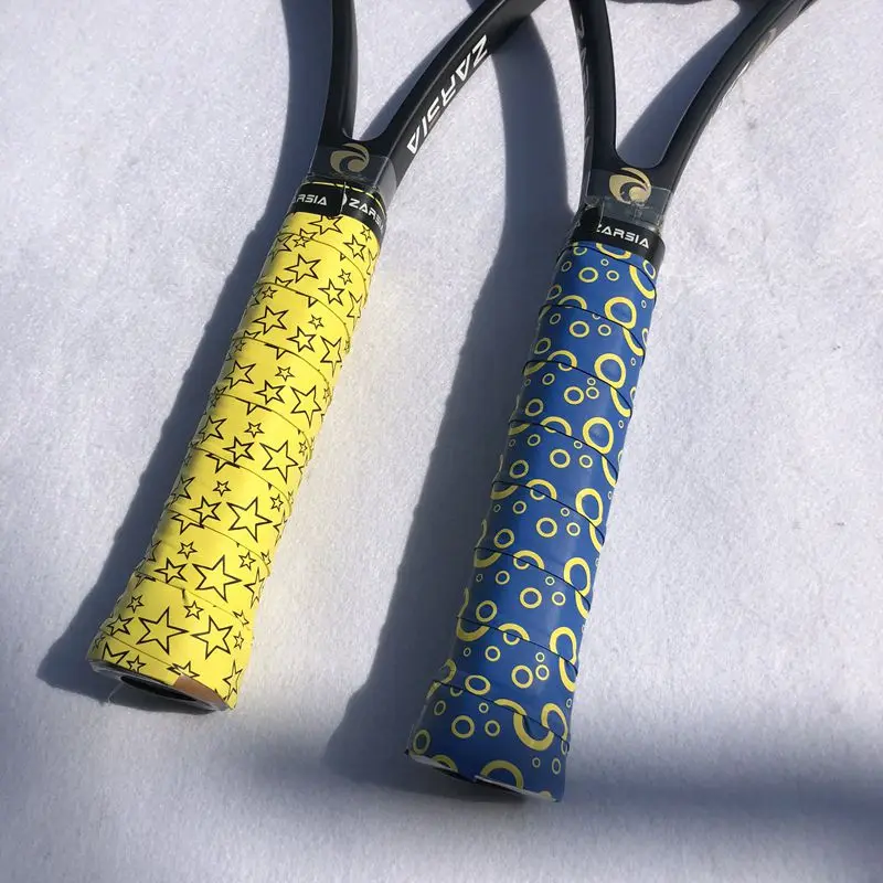 

10pcs ZARSIA qualaity printing tennis racket overgrips,viscous badminton grips sticky thin sweatbands