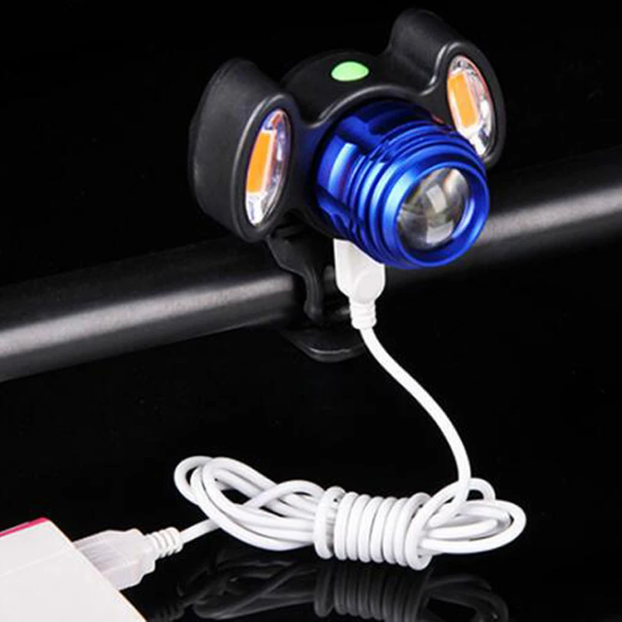 Top Bicycle Light 7000 Lumens 4 Mode T6 LED Cycling Front Light mtb Bike light Lamp Warning Light + Battery Pack+Charger+Waterproof 5