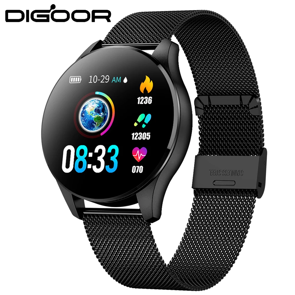 DIGOOR Смарт-часы relogio здоровье фитнес-браслет с измерением давления шагомер пульсометр часы reloj inteligente