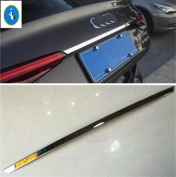 

Yimaautotrims Auto Accessory Rear Trunk & Tail Door Up Decoration Strip Cover Trim Fit For Audi A4 B9 Sedan 2016 2017 2018 2019