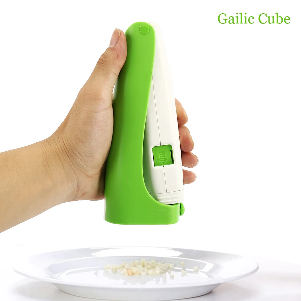Garlic Cutter Magic Garlic Cube Cutter Squeeze Garlic Cuber Press Chopper Slicer Dishwasher Safe