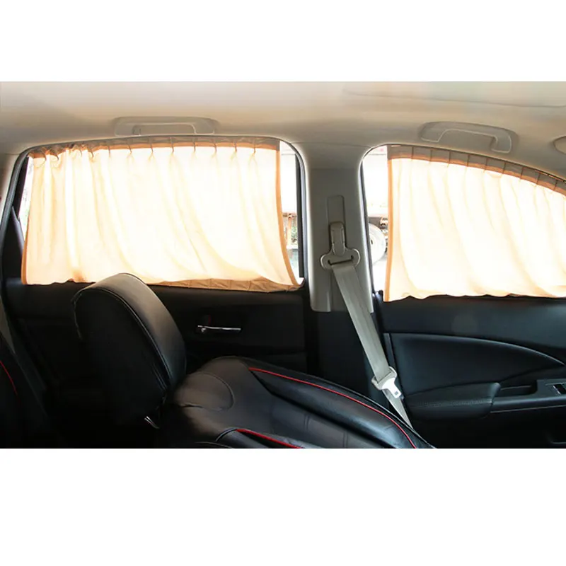50L Car Curtain Sunshade Curtain Side Curtain Car Sun Shading Curtain Car Curtain Sunscreen Rail