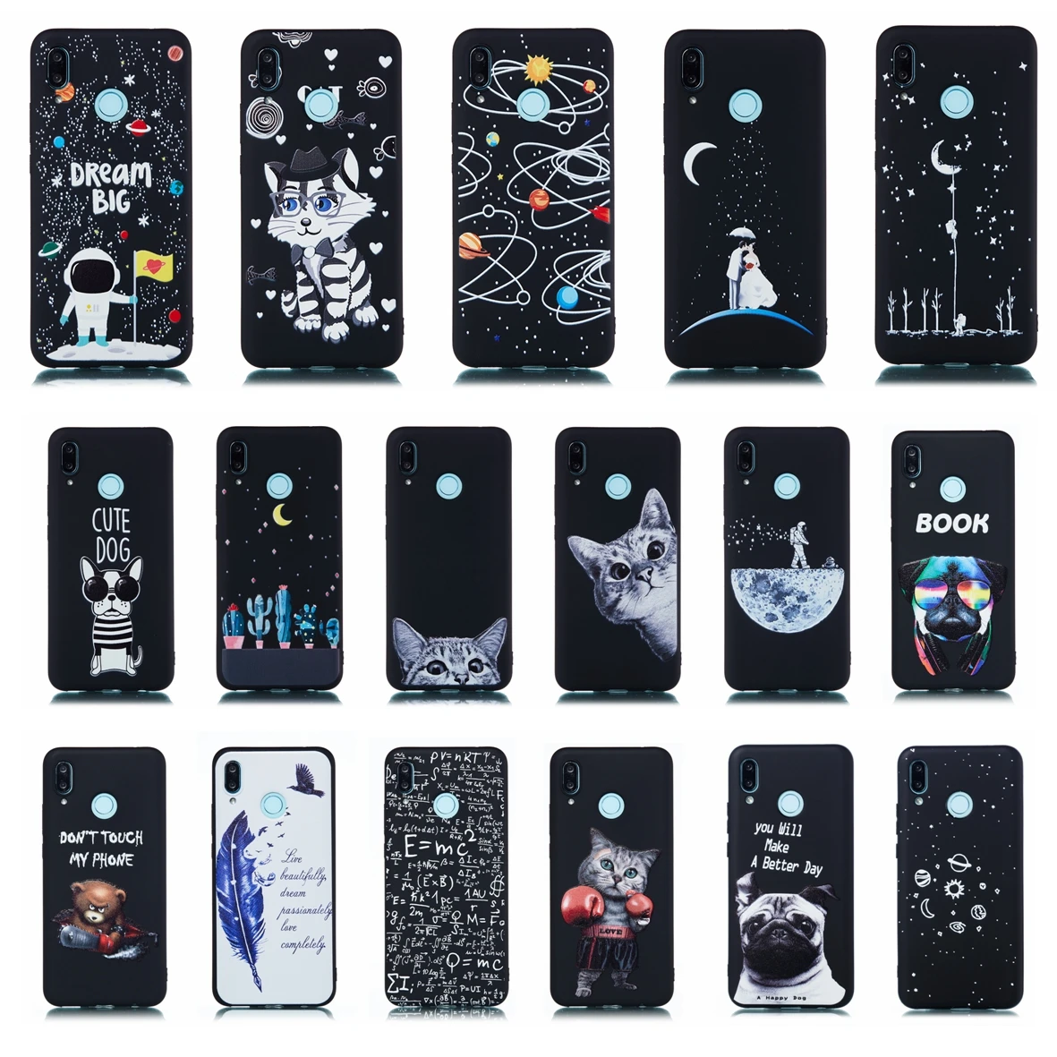 Back Bumper For Huawei Nova3 Nova 3 Mobile Phone Shells Soft Silicone Coque Cartoon Painting Cases Funda |