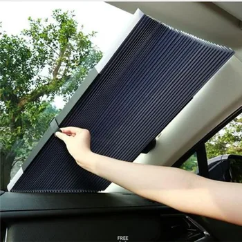 

Car Window Sunshade Retractable Foldable Windshield Cover Sunshade Shield Curtain Auto Sun Shade Block Anti-UV Car Window Shade