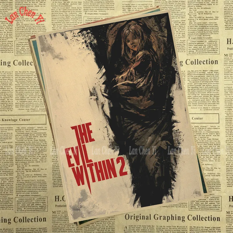 The Evil Within The Survival Horror Game плакат для кафе Креативные обои украшение интерьера