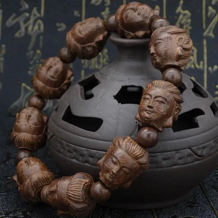 Многоразовый выбор тибетский буддийский бурый Ebony молитвенный браслет Будды мала четки деревянный браслет Высокое качество ювелирные изделия