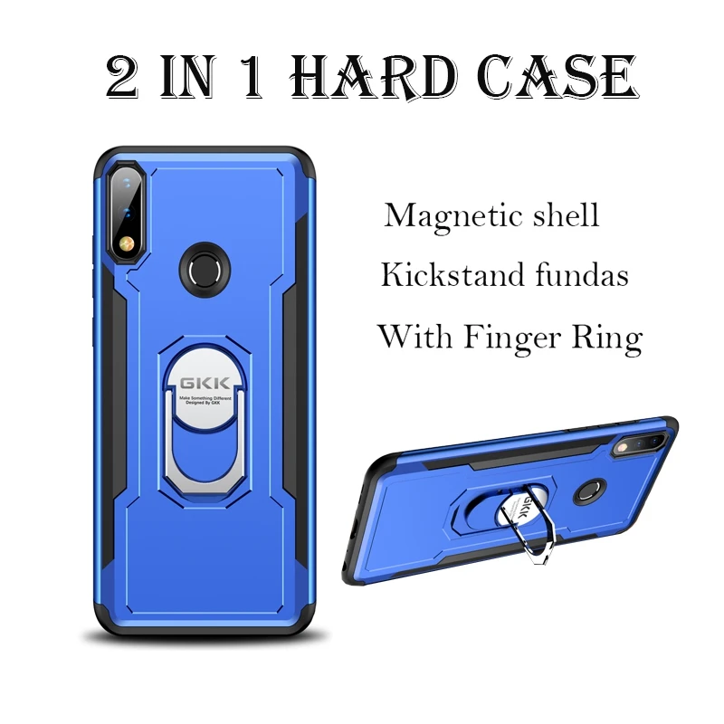 

Kickstand Magnetic Case for ASUS Zenfone Max Pro M2 ZB631KL Case Fundas 2 in 1 Hard Back Cover Adsorption With Finger Ring Coque
