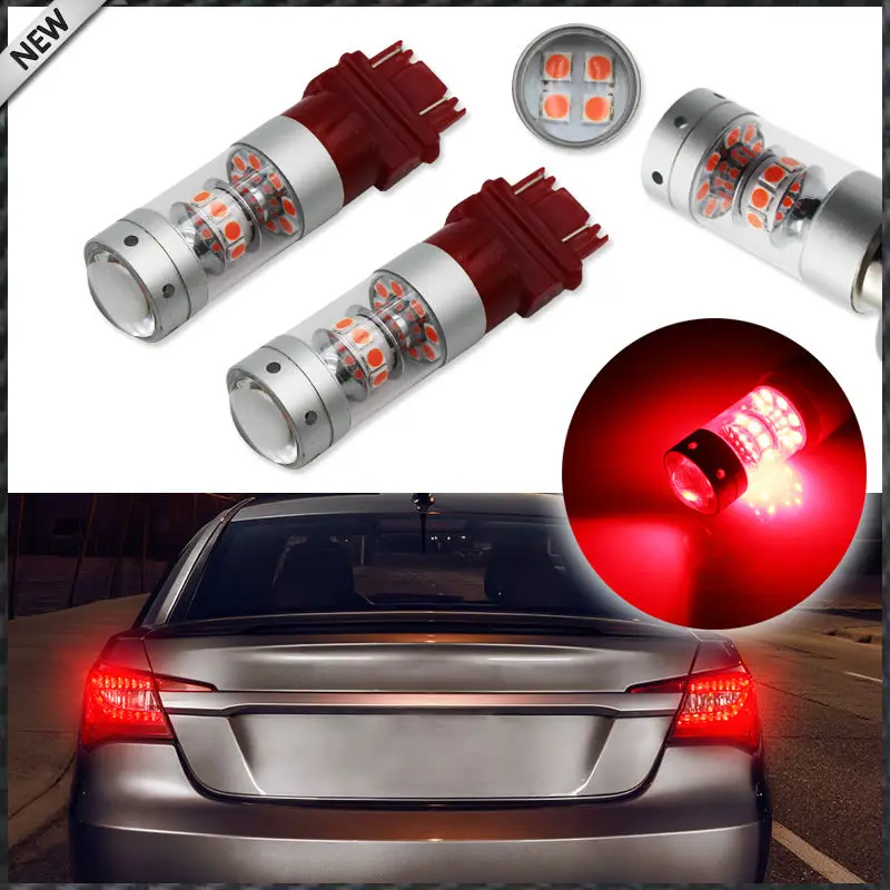 Brilliant Red 28 piece 3030 SMD 3157 3156 3357 T25 LED Bulbs For Turn