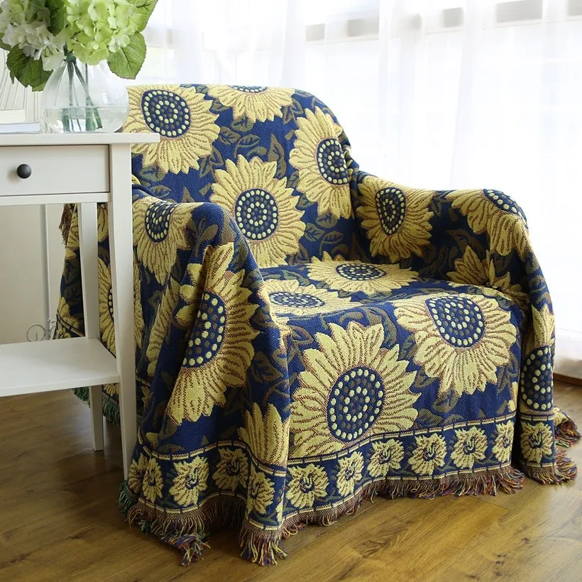 2018 New Bohemian Cotton Throw Blanket Sofa Tv Thread Z17